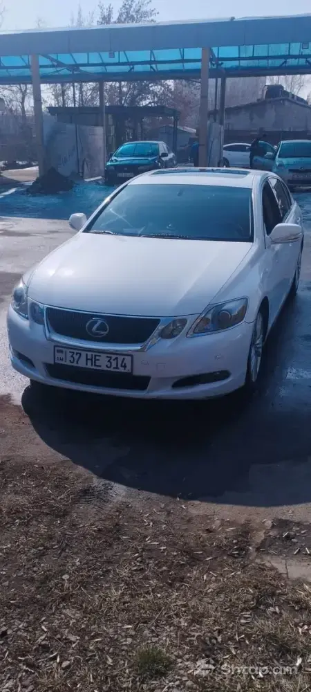 White Lexus GS Hybrid 2008 0
