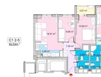 3-room apartment for sale in Zeytun image thumbnail 4